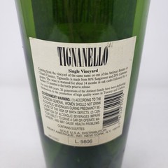Vintage Tignanello Antinori 1995 Wine BOTTLE Empty Red Table Wine Tuscany