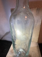 Kick Up Bottom Aqua Bottle Pre 1920s