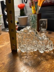 Vintage_Grape Cluster Shape_Clear_Glass Bottle_Made in France_C00L_cHECK iT_