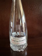GERARD BERTRAND Cote Des Roses EMPTY WINE BOTTLE Rose Bottom/Pink Glass Stopper