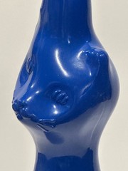 Rheinhessen Riesling Blue Happy Cat Empty Wine Bottle German 2022 No Cork Empty