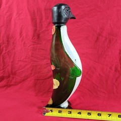 Vintage 1967 Penguin Wine Bottle Empty S. Martino Chianti Wine Glass Portland OR
