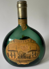 Vintage Mateus Green Glass 8.25&Prime; Bottle Portugal Rose Wine DREYFUS ASHBY & CO.