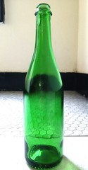 vtg emerald green champagne bottle probably 1970s or 60s