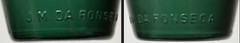 Vintage Portugal Green Wine Bottle J.M. Da Fonseca, Azeitao, Portugal, 9&Prime;