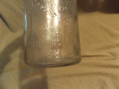 Antique 15&Prime; Quart Bottle Advertising Garrett & Co St Louis Mo Norfolk VA Bubbles