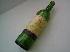 Vtg 1981 Grand Vin De Chateau Latour Empty WINE BOTTLE France
