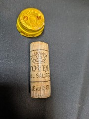 1989 Chateau d&rsquo;Yquem Empty Bottles w/Cork cap seal