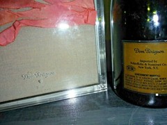 Dom Perignon 1995 Rose Acrylic Box & 1996 Champagne Empty Bottle