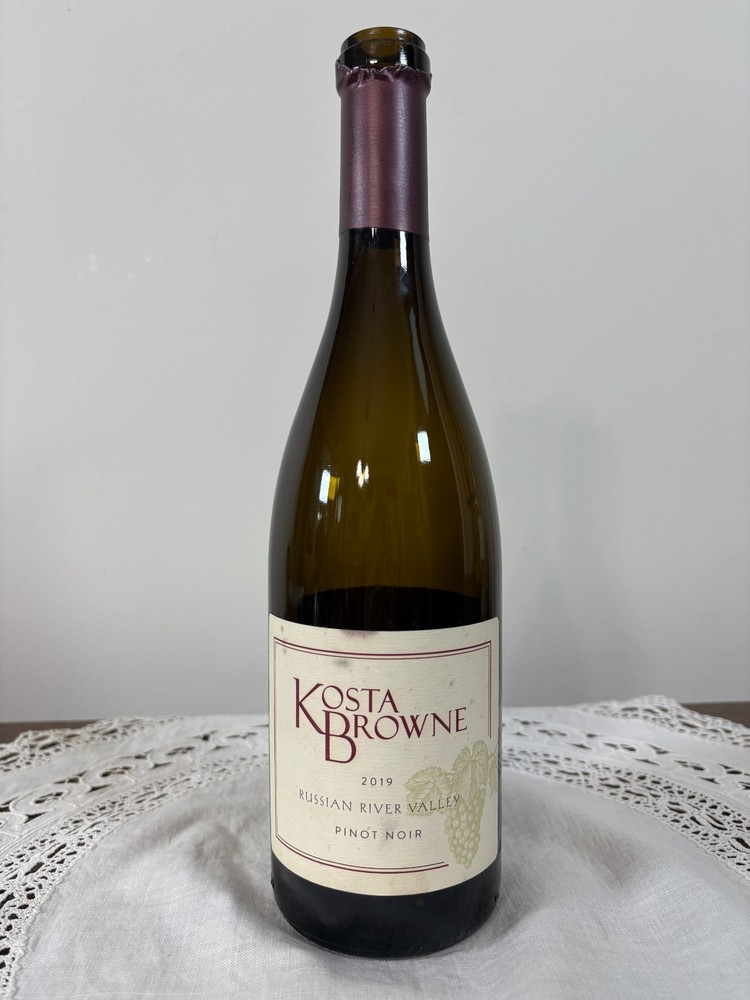 Kosta Browne 2019 Russian River Valley Pinot Noir Empty Wine Bottle No Cork