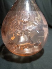 Vintage Casadis Milano Pink Jus De Fruits Pink Glass Jug Bottle Decanter 2L