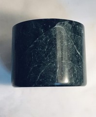Heavy Green Marble Wine Bottle Chiller Cooler 3×4” Inch Stone Collectible