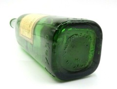 VINTAGE 1961 YAGO RIOJA SANTIAGO SPANISH BURGUNDY 14&Prime; SQUARE BASE BOTTLE