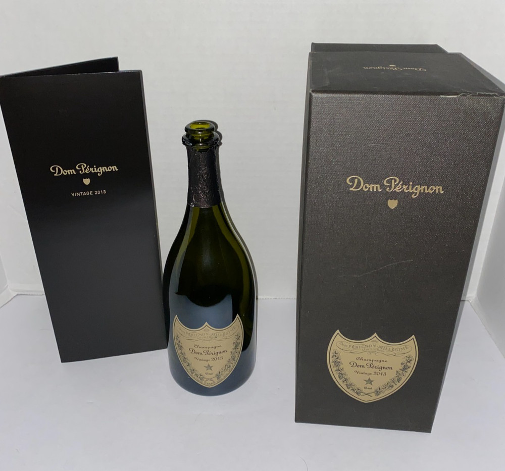 Dom Perignon Vintage 2013 Brut Empty Champagne Bottle, Box, Insert