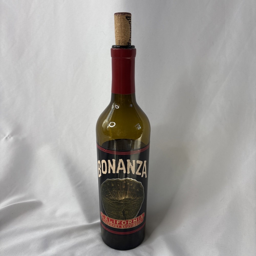 Bonanza California Cabernet Sauvignon EMPTY 750 ml Wine Bottle with Cork