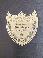 Vintage Dom Perignon 2008 Empty Bottle 750ml Green With Black Box and Booklet