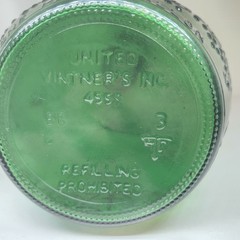 Vtg United Vintners 4555 half Gallon Green Glass Bottle/Established -1881