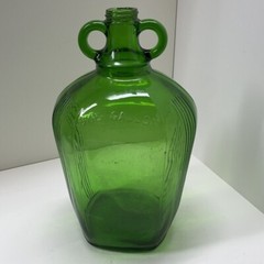 USA Green Jug Glass One Gallon Bottle Wine PAT 94413 Ohio 1935 Vintage Beautiful