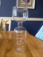 Big Mouth Wine clear blown glass Finally a Wine glass that fits my needs B604