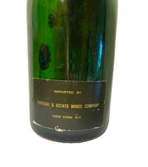 1978 Perrier-Jouet Fleur de Champagne EMPTY Bottle Painted Green Glass Display