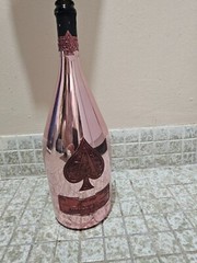 Empty Magnum Ace of Spades bottle , 1.5 Lt Rose Pink Color Armand De Brignac