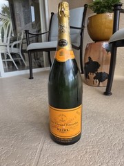 1972 RARE DISPLAY LARGE Veuve Clicquot Champagne Empty 20” SEALED Anniversary