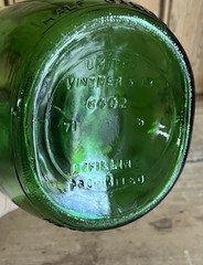 Vintage United Vintner&rsquo;s Half Gallon Green Glass Bottle Established-Asti-1881