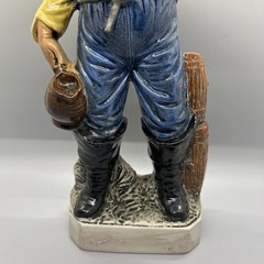 Casa Vento Figural Wine Bottle Made in Italy Collectors Item 82 Stickered Pirate