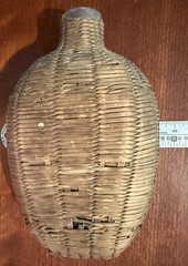 Vintage Wicker Bottle 1800s