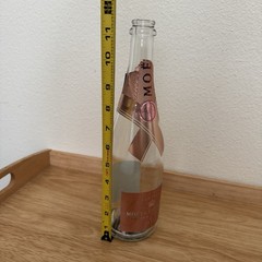 Moët & Chandon Nectar Impérial Rosé Champagne Bottle EMPTY w/ Orig Light-Up Base