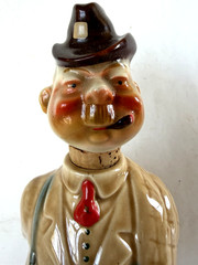 Whimiscal Character WINE BOTTLE Man/Umbrella