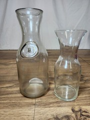 Vintage Paul Masson Since 1852 Glass Carafe Decanter Wine Pitcher Barware Clear