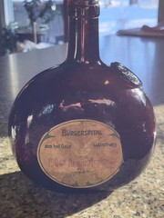 1904 Gewurztraminer Burgerspital zum heil. Geist Labeled 19th c Wine Bottle
