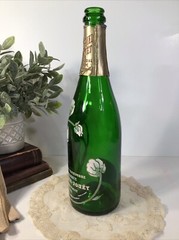 Vintage Perrier-Jouet Fleur De Champagne Bottle~1976~Hand Painted Flowers~Empty~