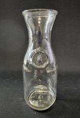 Vintage Paul Masson « Since 1852 » Glass Milk Wine Carafe – Embossed Bottom