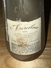 Frescolina 2000 Tocai Friulano Wine Bottle Viansa Sonoma Frosted Clear 500ml