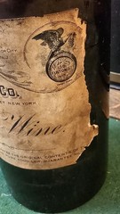 Pre Prohibition H.T Dewey & Sons Tokay Wine Liquid Gold Medicinal Amber Bottle