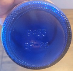 Cobalt Blue Glass Wine Bottle — 750 ml.