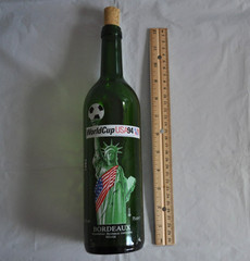 1994 FIFA World Cup USA Liberty Empty Wine Bottle with Cork Bordeaux France 1993
