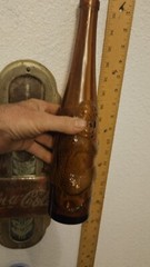 Vintage German Baden Affentaler Spätburgunder Monkey Bottle Amber Brown Glass EX