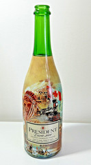 Cuvee Champagne Bottle President 2000 Millenium Edition Art Canada 750 ml Empty
