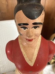 Vintage Joaquim Antonio Da Silveira Empty Football Soccer Player Wine Bottle 12”