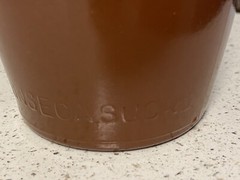 JM Da Fonseca Sucrs. Lancers bottle Lisbon Portugal 9&Prime; brown