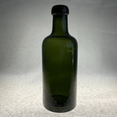 Vintage French Antique Green Glass Wine Bottle Circa 1920 – Empty Bottle 6.5&Prime; H