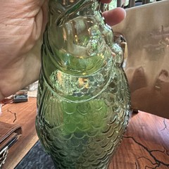 Italy-Green Fish Wine Bottle Soave Pescevino 1992