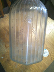 Vintage Glass Gallon Wine Jug 10.5&Prime; tall & 6.5&Prime; wide