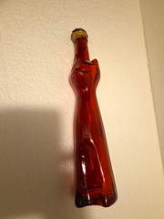 Moselland Riesling Happy Cat Glass Wine Bottle Red w/stopper