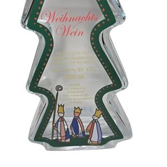 Christmas Tree Wine Bottle German Germany Empty Weihnachts Wein Tannenbaum