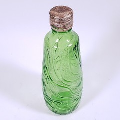 Vintage E & J GALLO RIPPLE Wine Green Flavor Guard ⅘ Pint GLASS BOTTLE