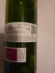 Vega Sicilia Valbuena 5° 2020. Empty Wine Bottle